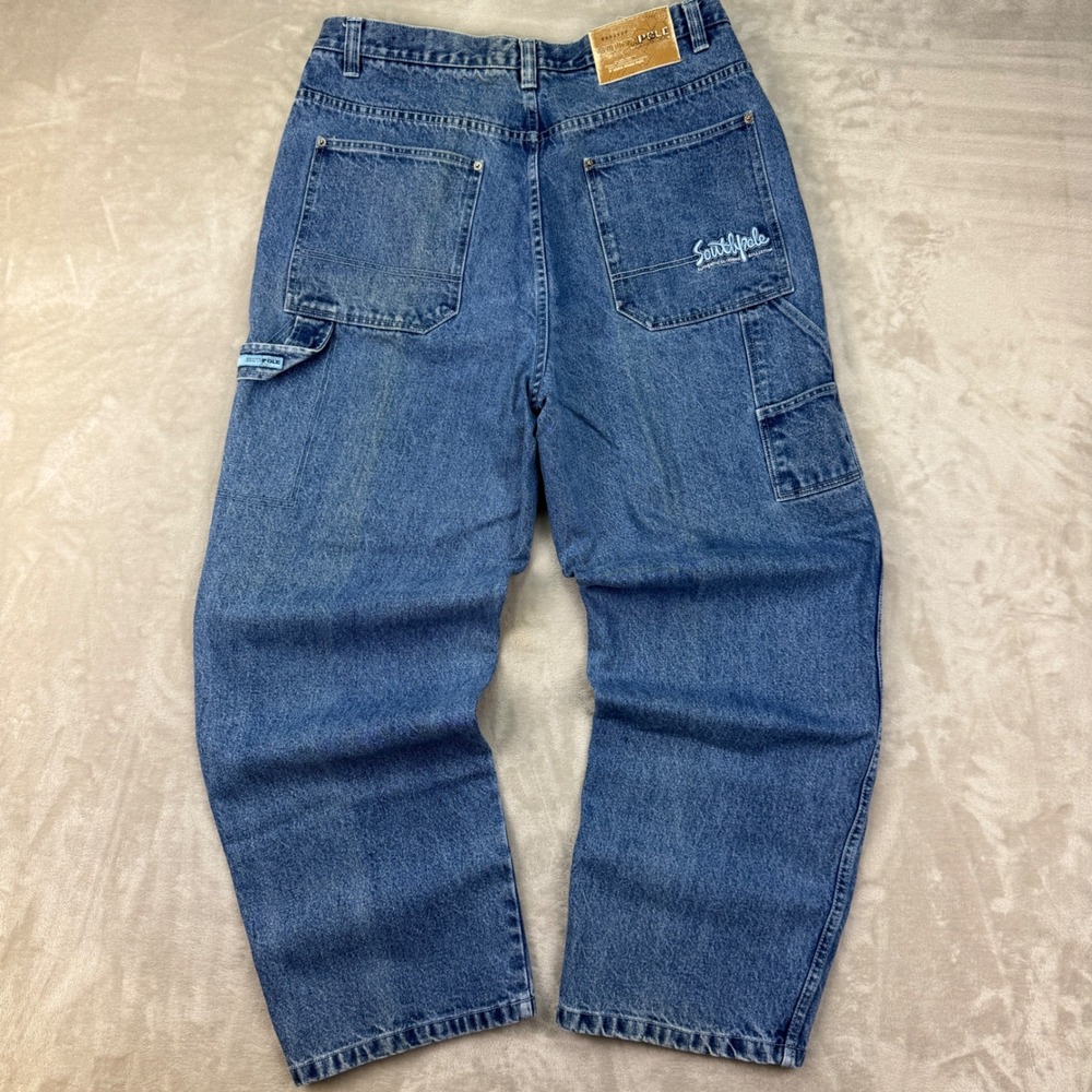Vintage Southpole Baggy Carpenter Jeans Mens 38 Wide Denim Skater Y2K 90s Bboy